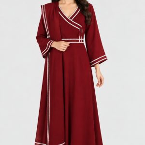 Dark Red Gown