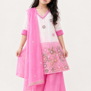 Pink Kurtha Surwal